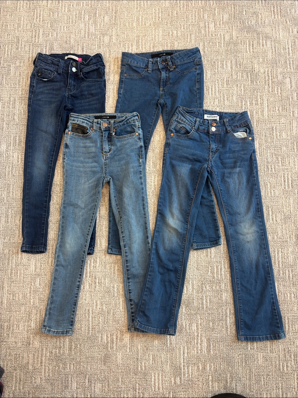 Lot of KanCan Joes Wallflower Girls Size 7 8  Designer Jeans